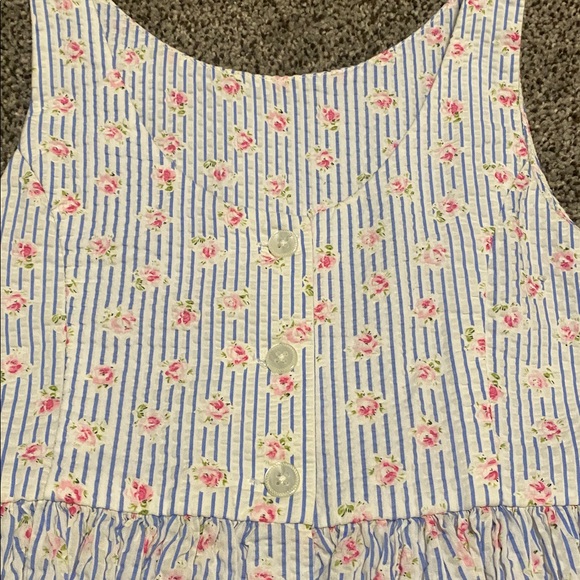 Polo by Ralph Lauren Blue and Pink Patterned Kids Dress - Picture 6 of 9
